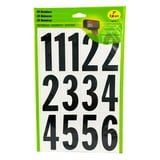 Hy-Ko 3" Self-Adhesive Vinyl Numbers, 26 Count, Black on White, Weather-Resistant Stickers for Indoor/Outdoor Use